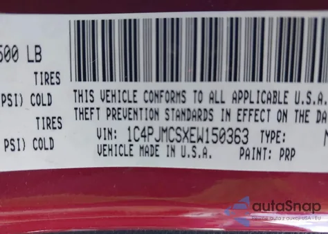 2014 Jeep Cherokee Latitude z USA, uszkodzony, nr VIN 1C4PJMCSXEW150363